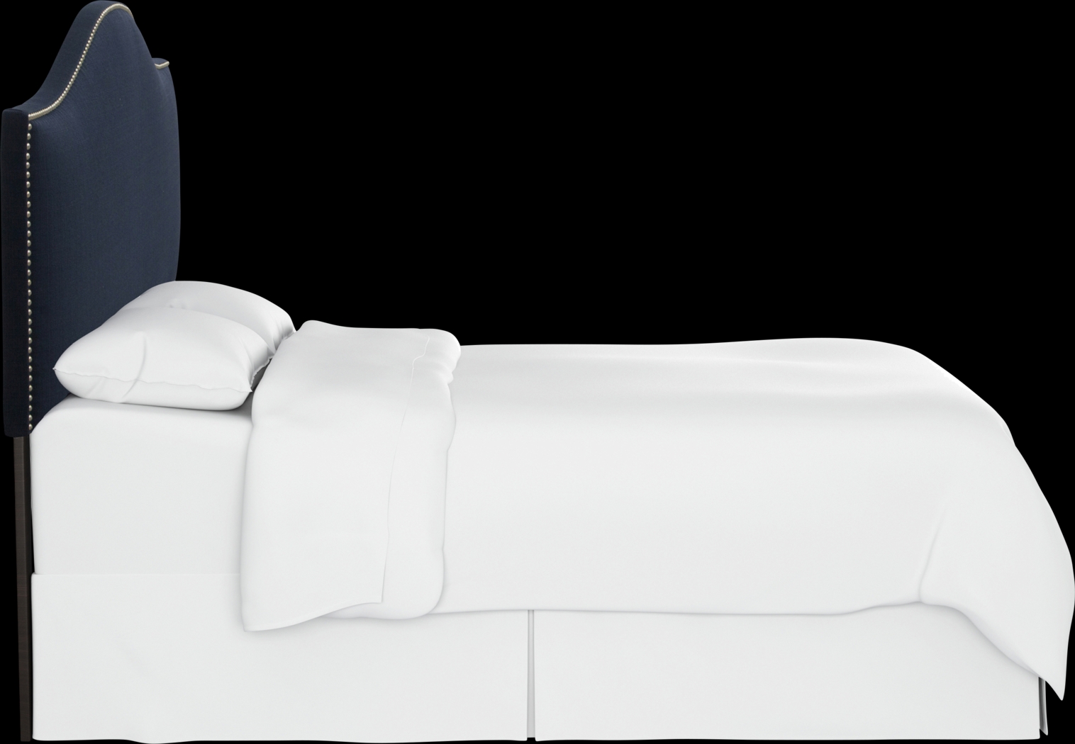 Charna Blue Queen Upholstered Headboard - Thumbnail - Image 3