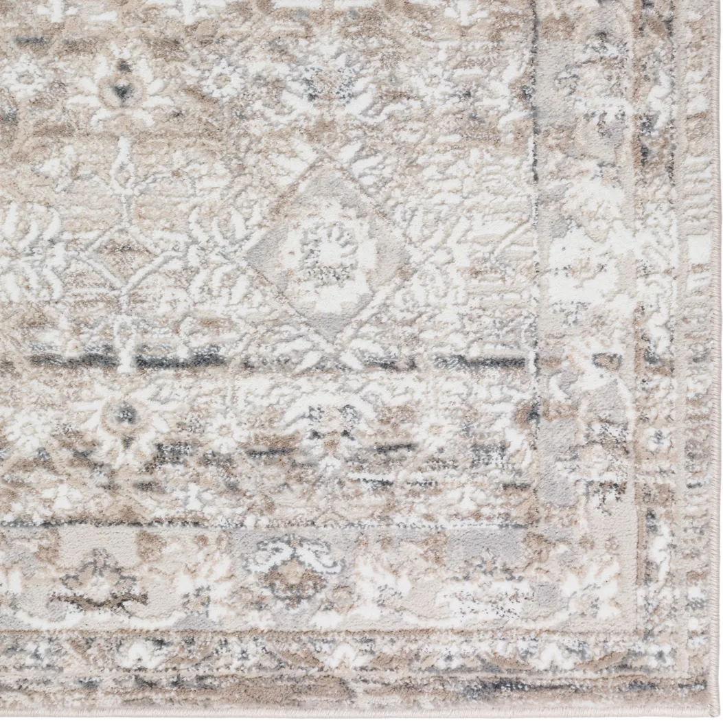 Charneta Beige 5' x 7' Rug - Thumbnail - Image 2