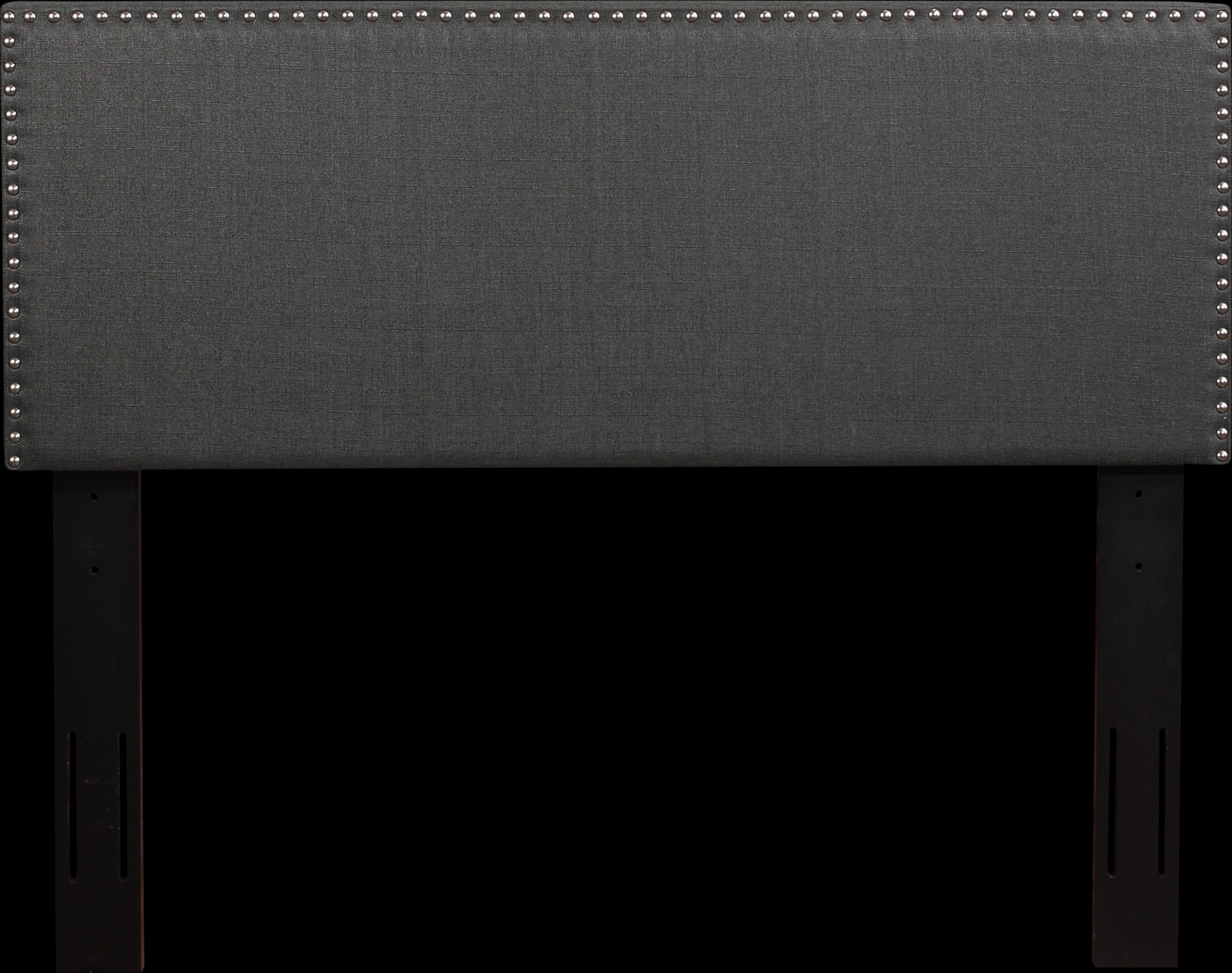 Charnwood Dark Gray King Upholstered Headboard - Thumbnail - Image 1