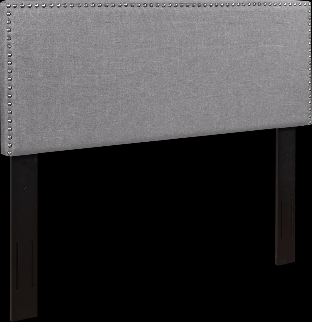 Charnwood Gray Twin Upholstered Headboard - Thumbnail - Image 2