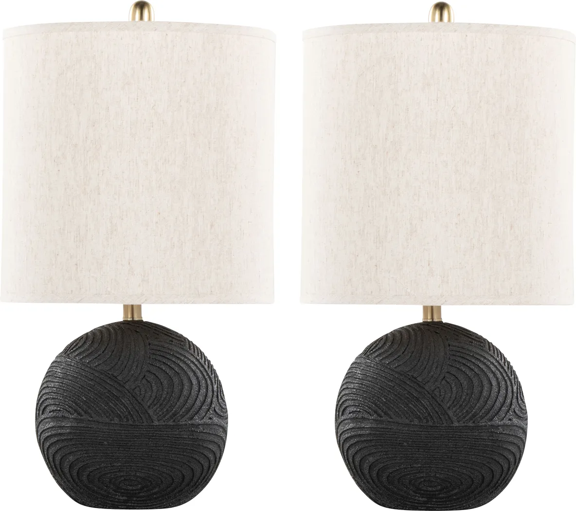 Charset Alley Black Lamp, Set of 2 - Thumbnail - Image 1