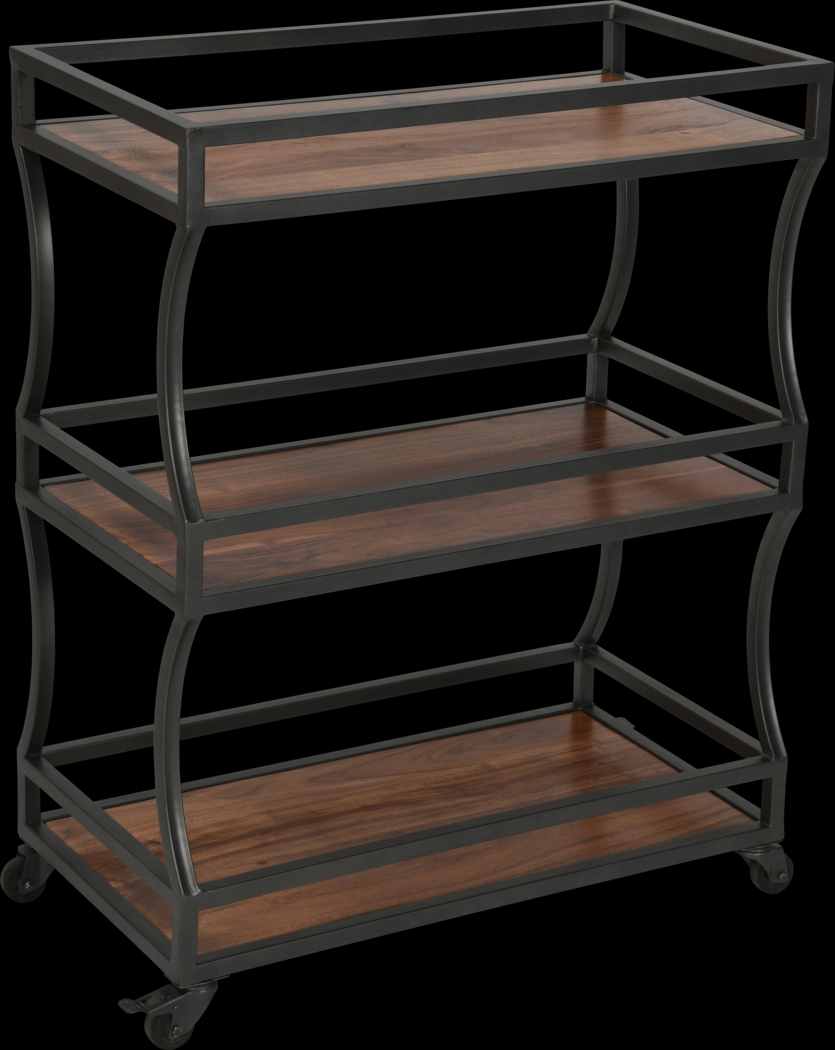 Charterstone Brown Bar Cart - Thumbnail - Image 1
