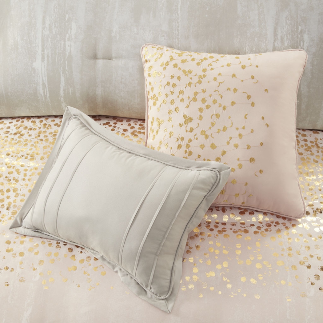 Chartes Blush 7 Pc Queen Comforter Set - Thumbnail - Image 7