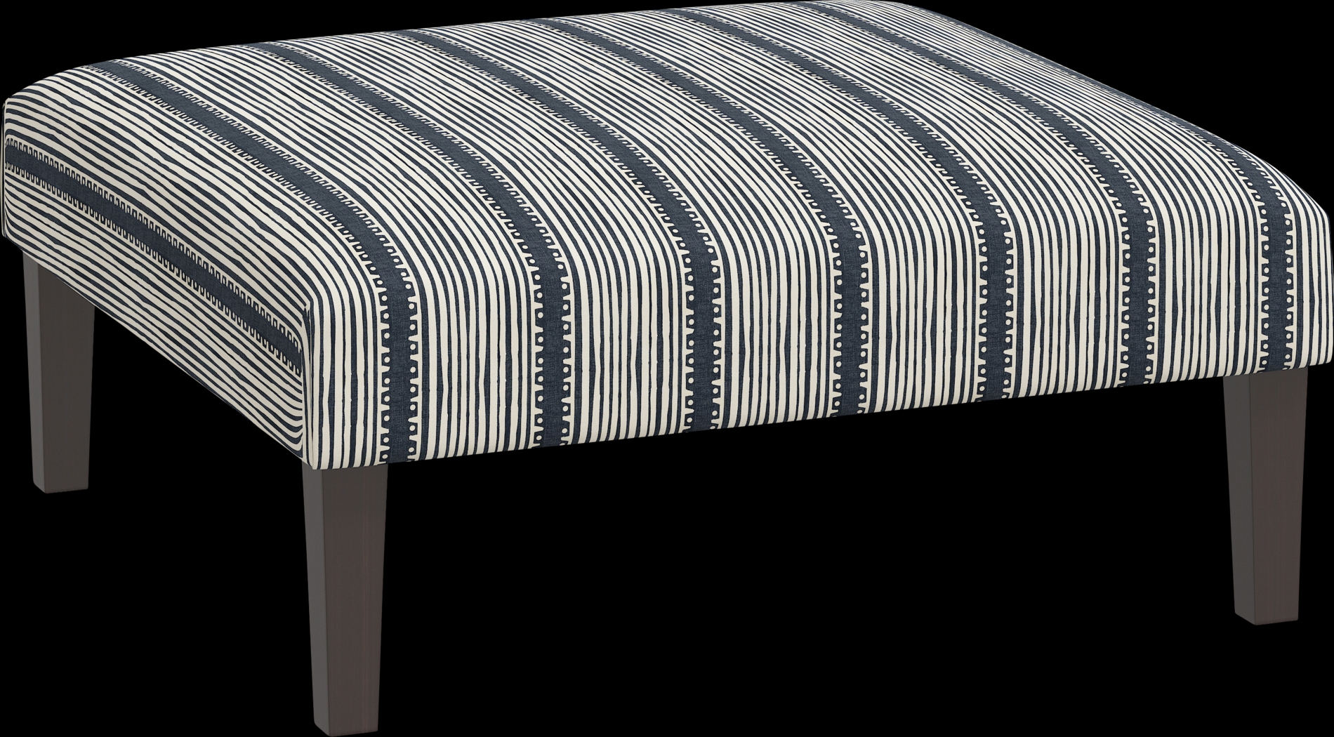 Chartiers Navy Ottoman - Thumbnail - Image 1