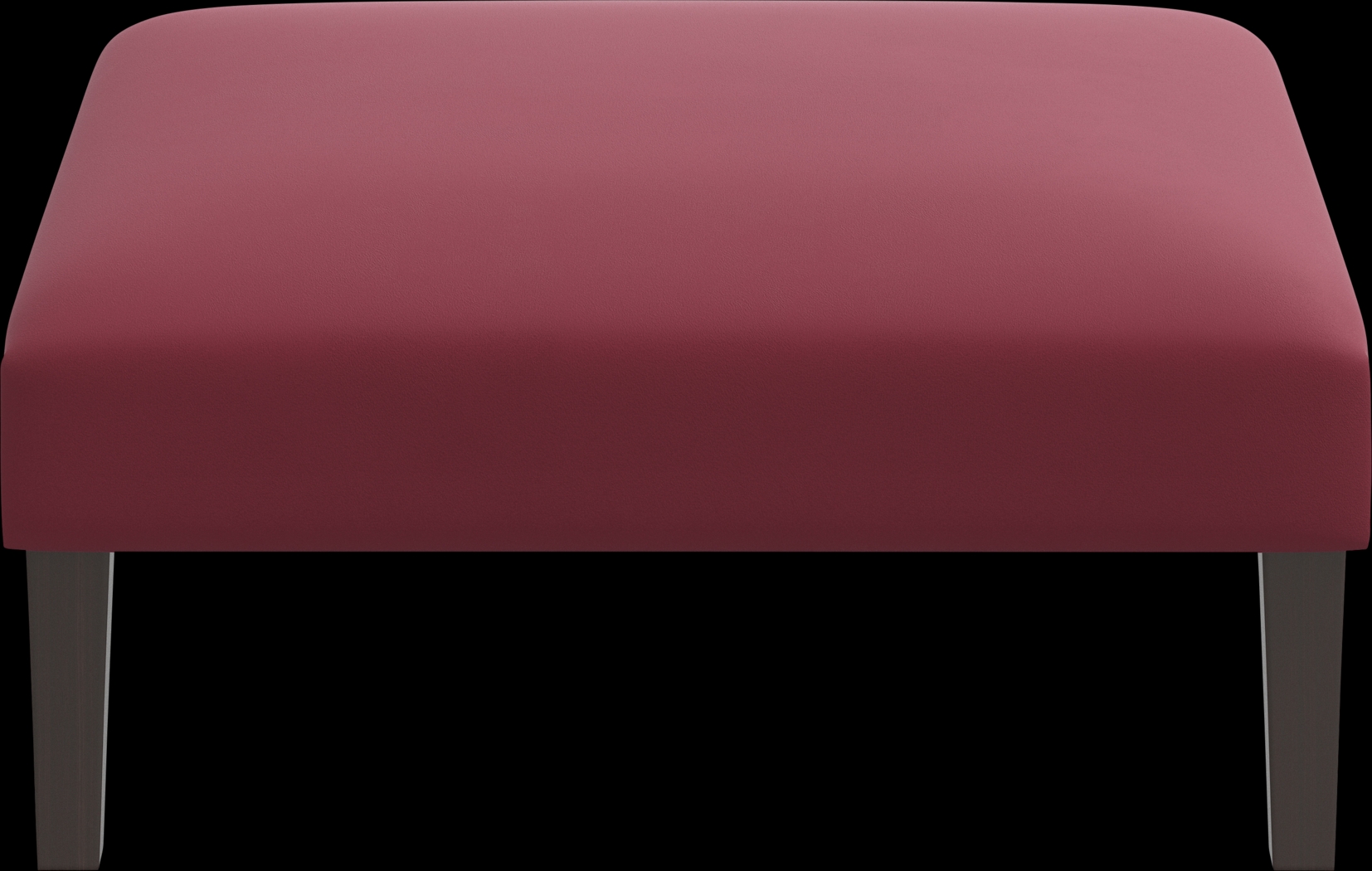 Chartiers Burgundy Ottoman - Thumbnail - Image 2