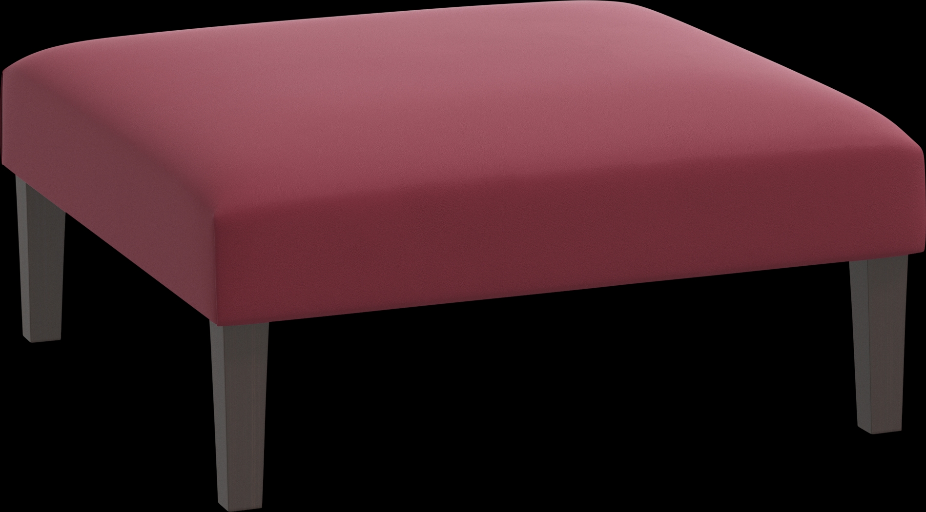 Chartiers Burgundy Ottoman - Thumbnail - Image 1