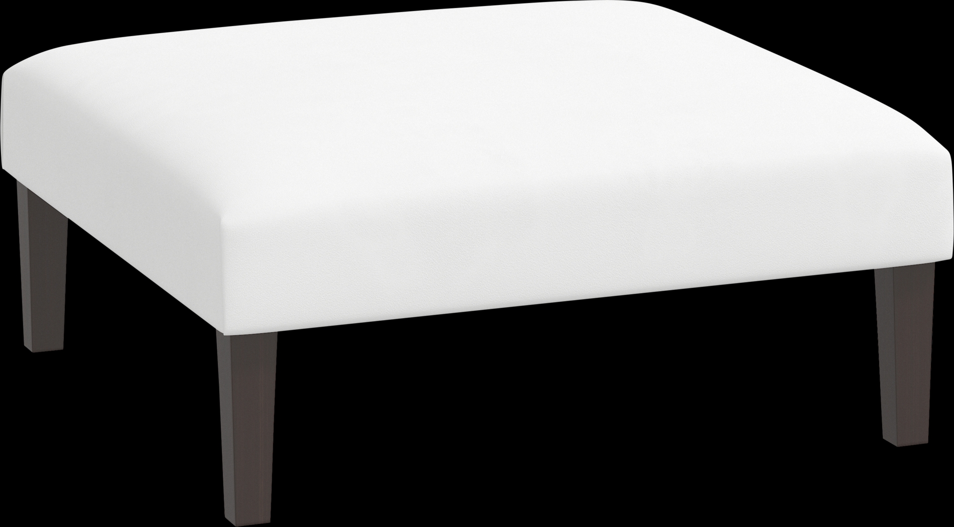 Chartiers White Ottoman - Thumbnail - Image 1