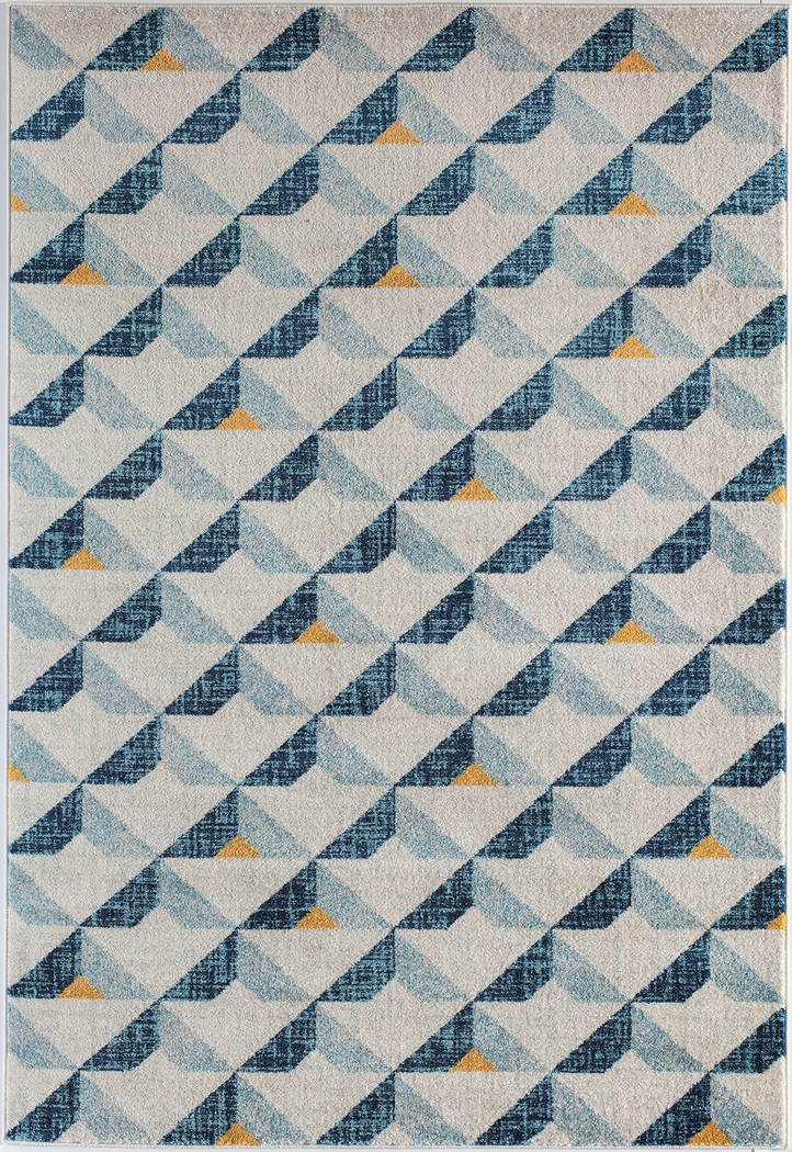 Charul Blue 8' x 10' Rug - Thumbnail - Image 1