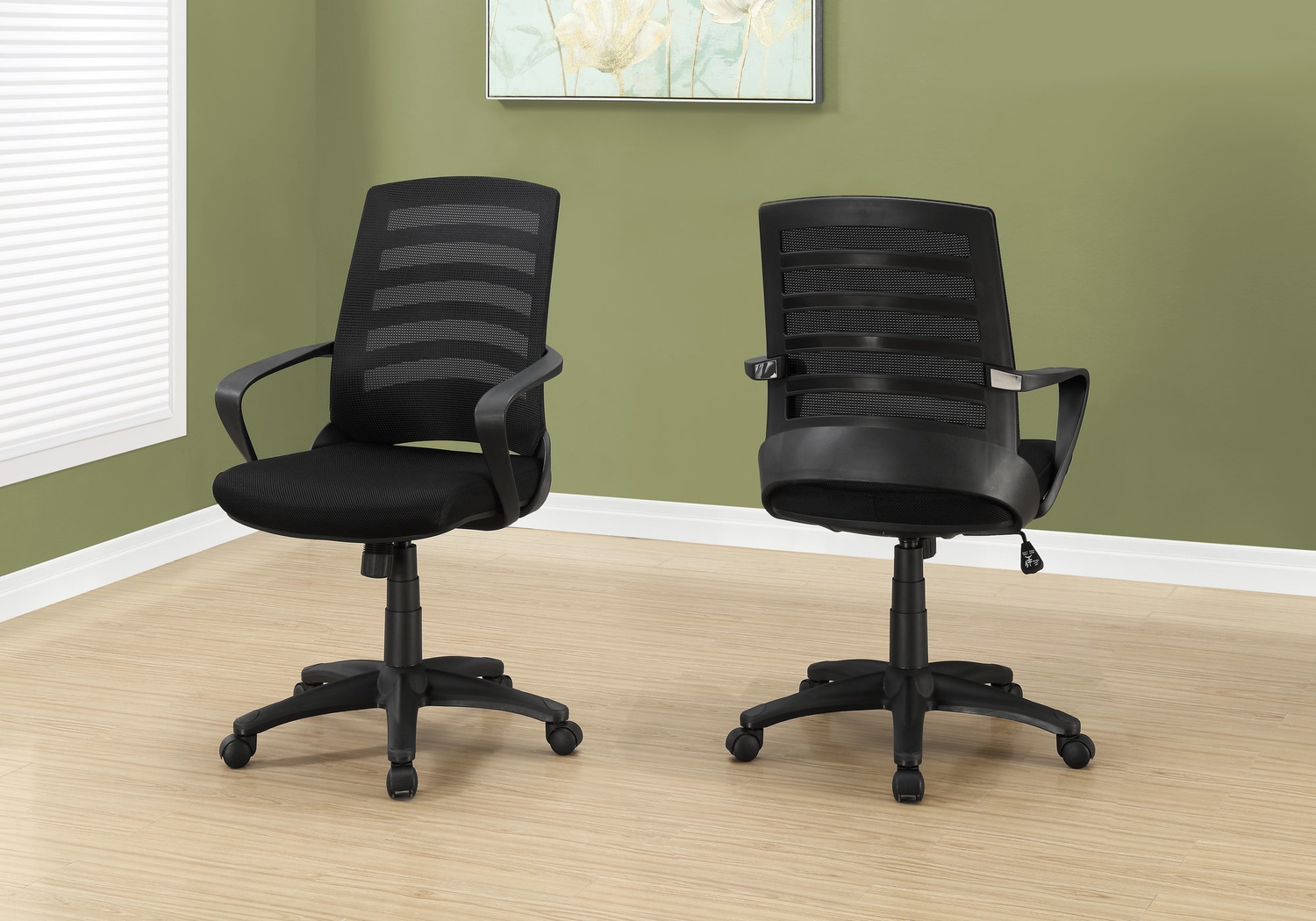 Chasefield Black Desk Chair - Thumbnail - Image 3