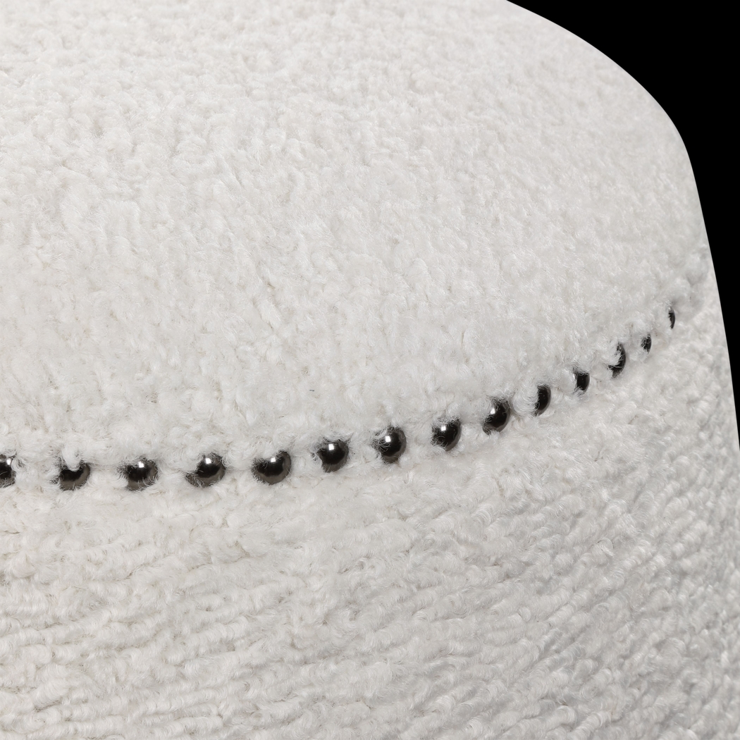 Chaselton White Ottoman - Thumbnail - Image 2