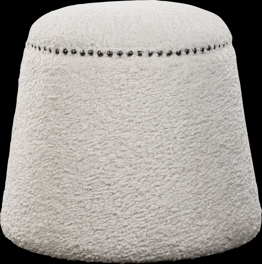 Chaselton White Ottoman - Thumbnail - Image 1