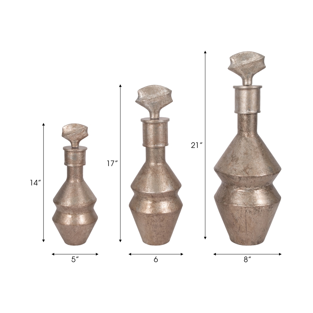 Chasesouth Bronze Bottle, Set of 3 - Thumbnail - Image 7