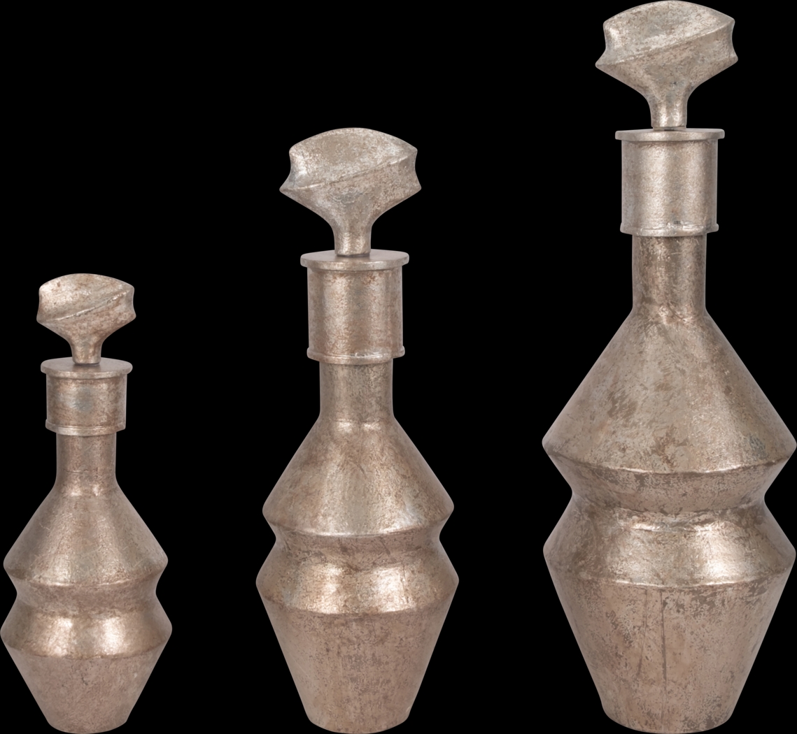 Chasesouth Bronze Bottle, Set of 3 - Thumbnail - Image 1