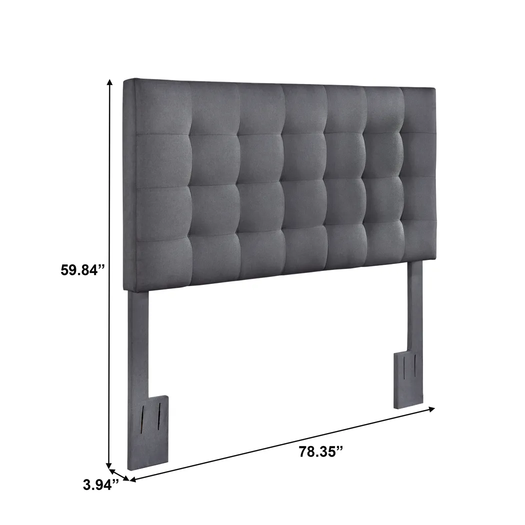 Chasey Gray King/California Headboard - Thumbnail - Image 8