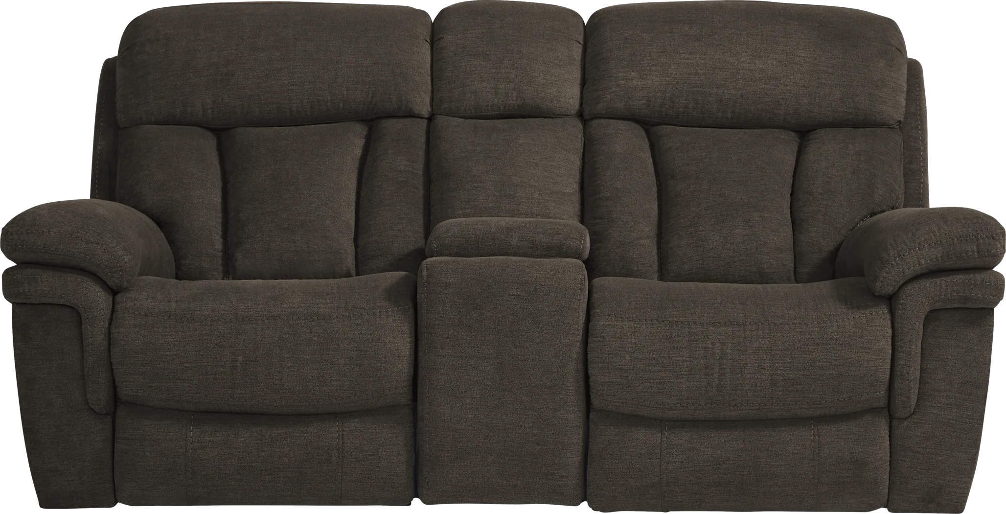 Chaston Brown Glider Console Loveseat - Thumbnail - Image 1