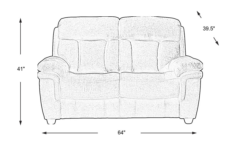 Dimension Image. Please refer to the Dimension Tab on this page for dimension details.