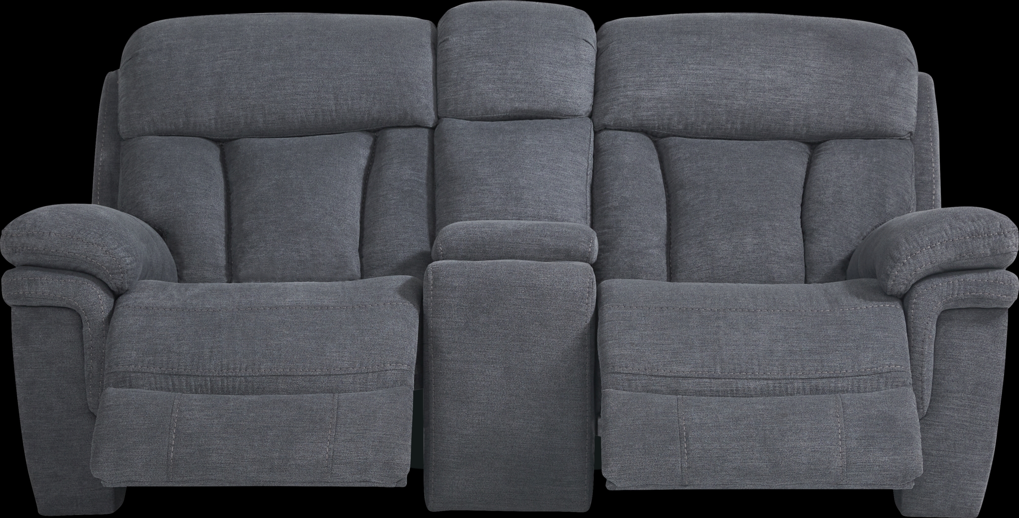 Chaston Gray Glider Console Loveseat - Thumbnail - Image 2