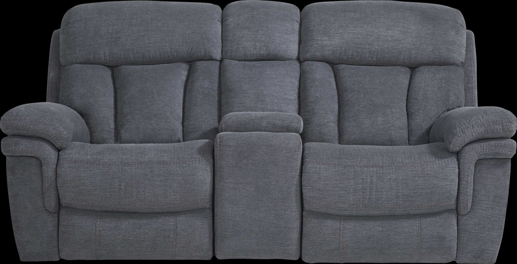Chaston Gray Glider Console Loveseat - Thumbnail - Image 1