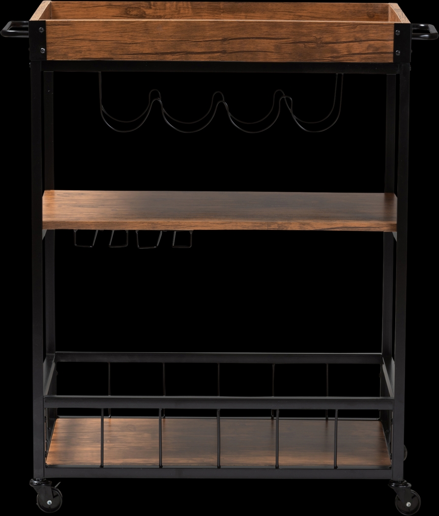 Chatawa Oak Bar Cart - Thumbnail - Image 3