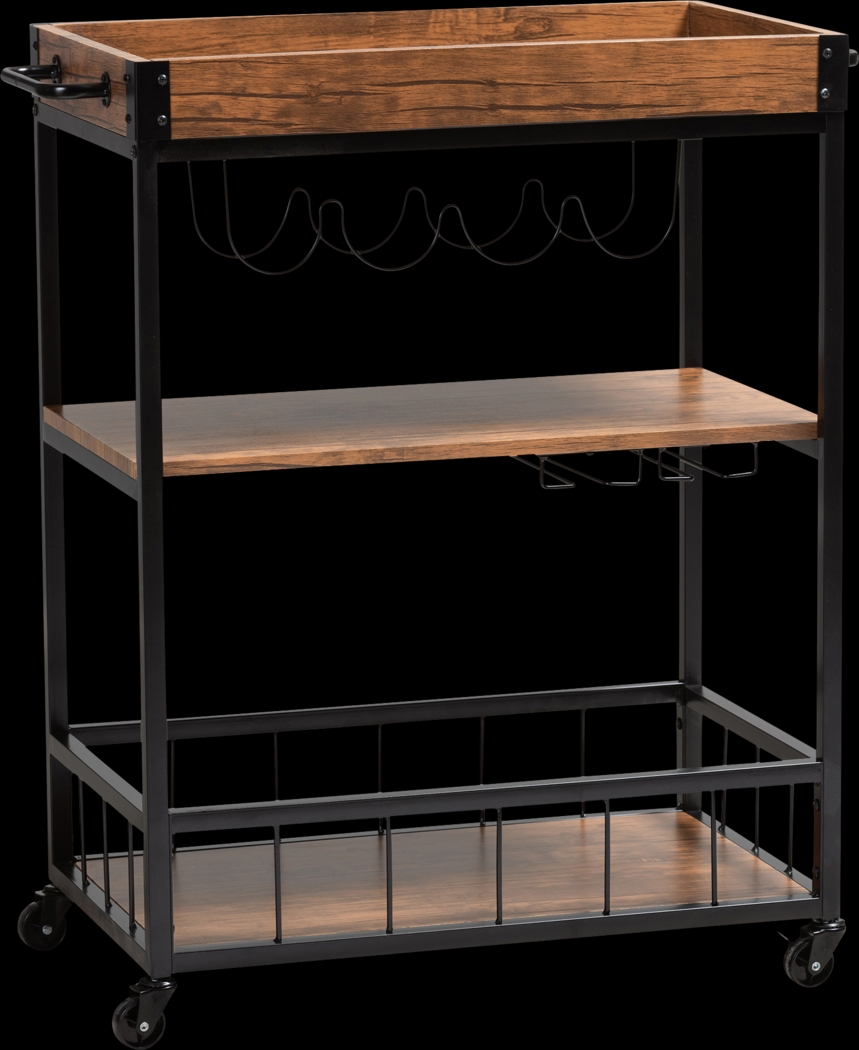 Chatawa Oak Bar Cart - Thumbnail - Image 1