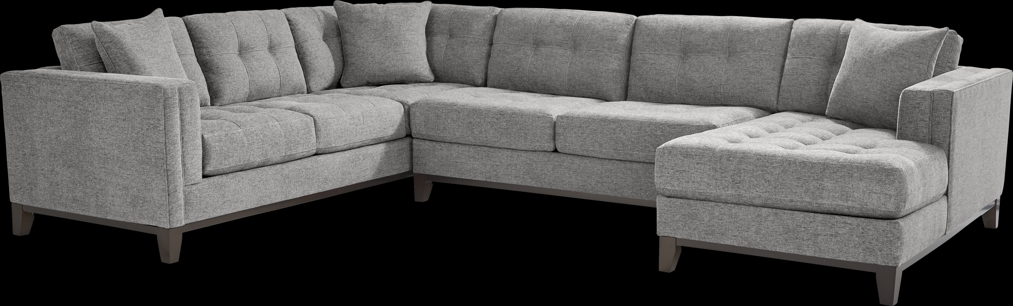 Chatham Gray 3 Pc Sectional - Thumbnail - Image 1