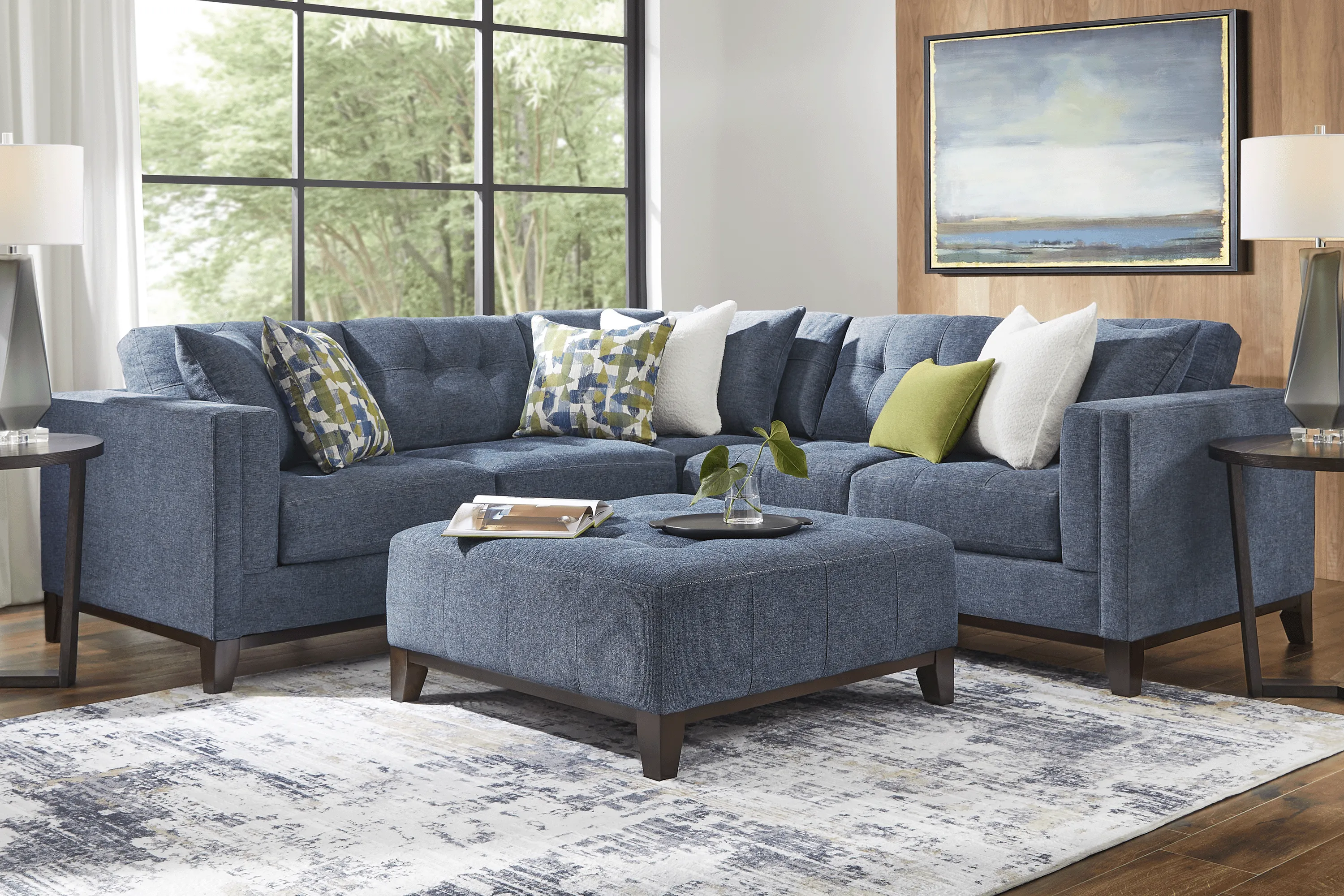 Chatham Navy 2 Pc Sectional - Thumbnail - Image 2