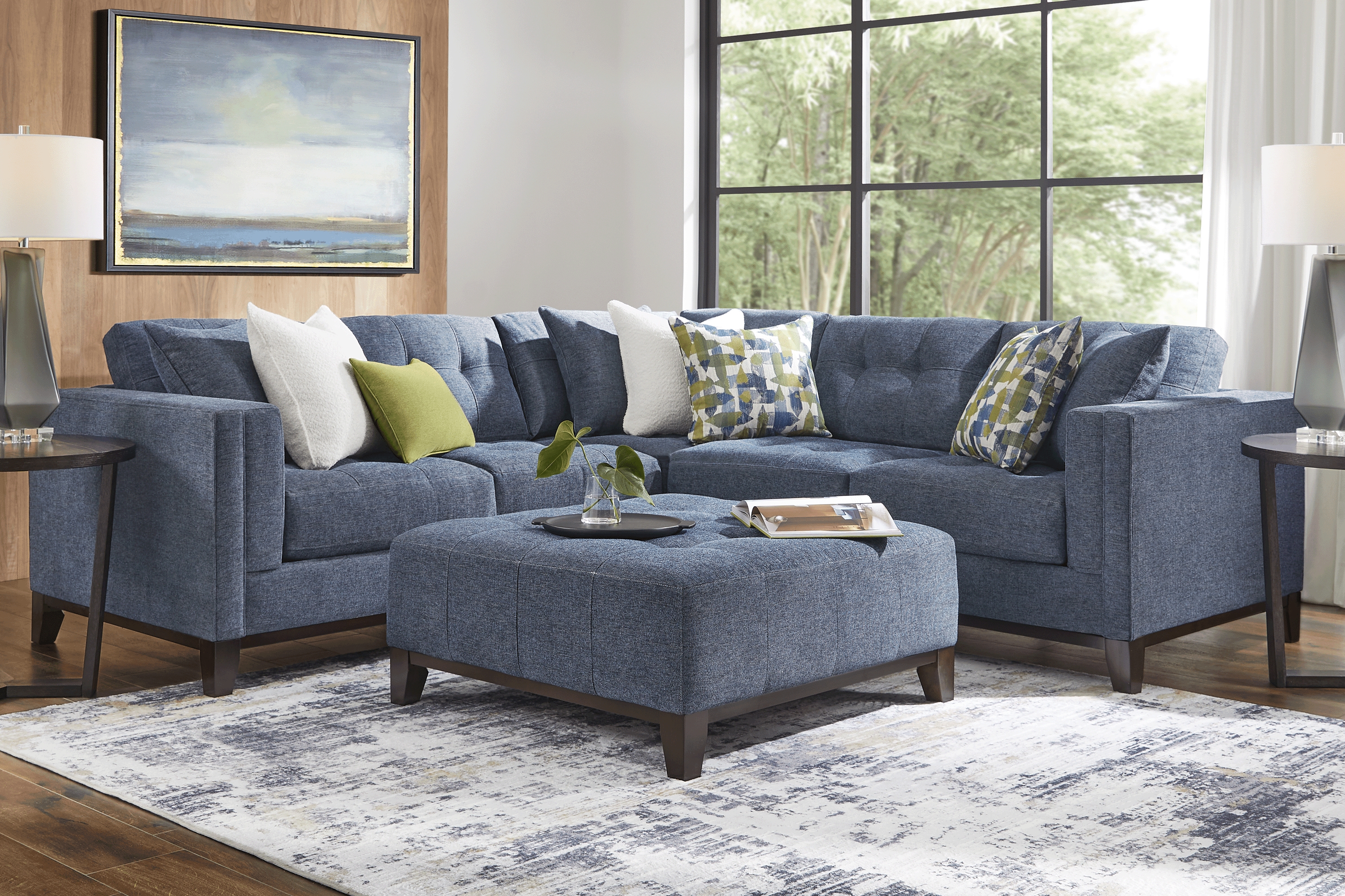 Chatham Navy 2 Pc Sectional - Thumbnail - Image 2