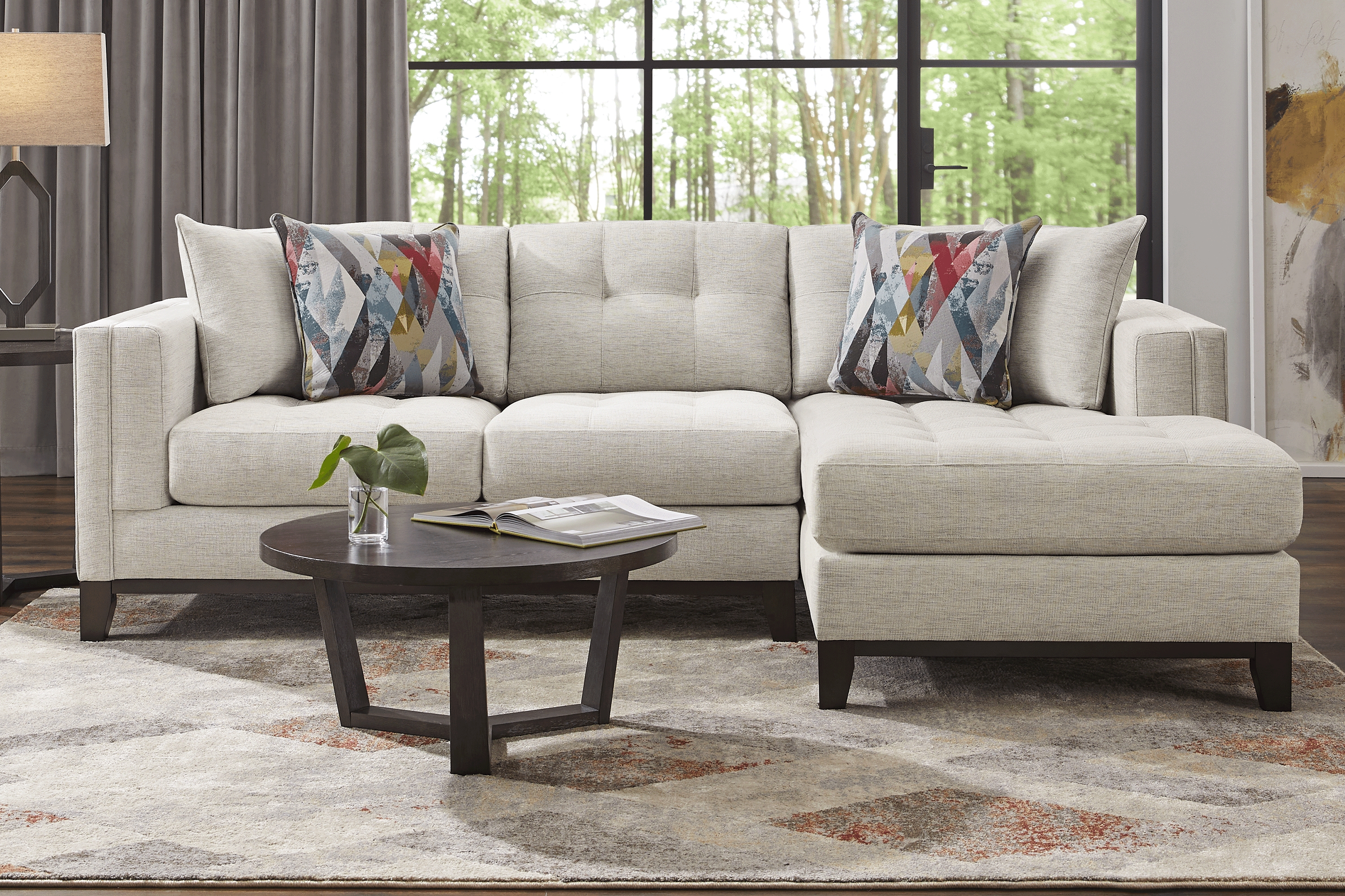 Chatham Oyster 5 Pc Sectional Living Room - Thumbnail - Image 1