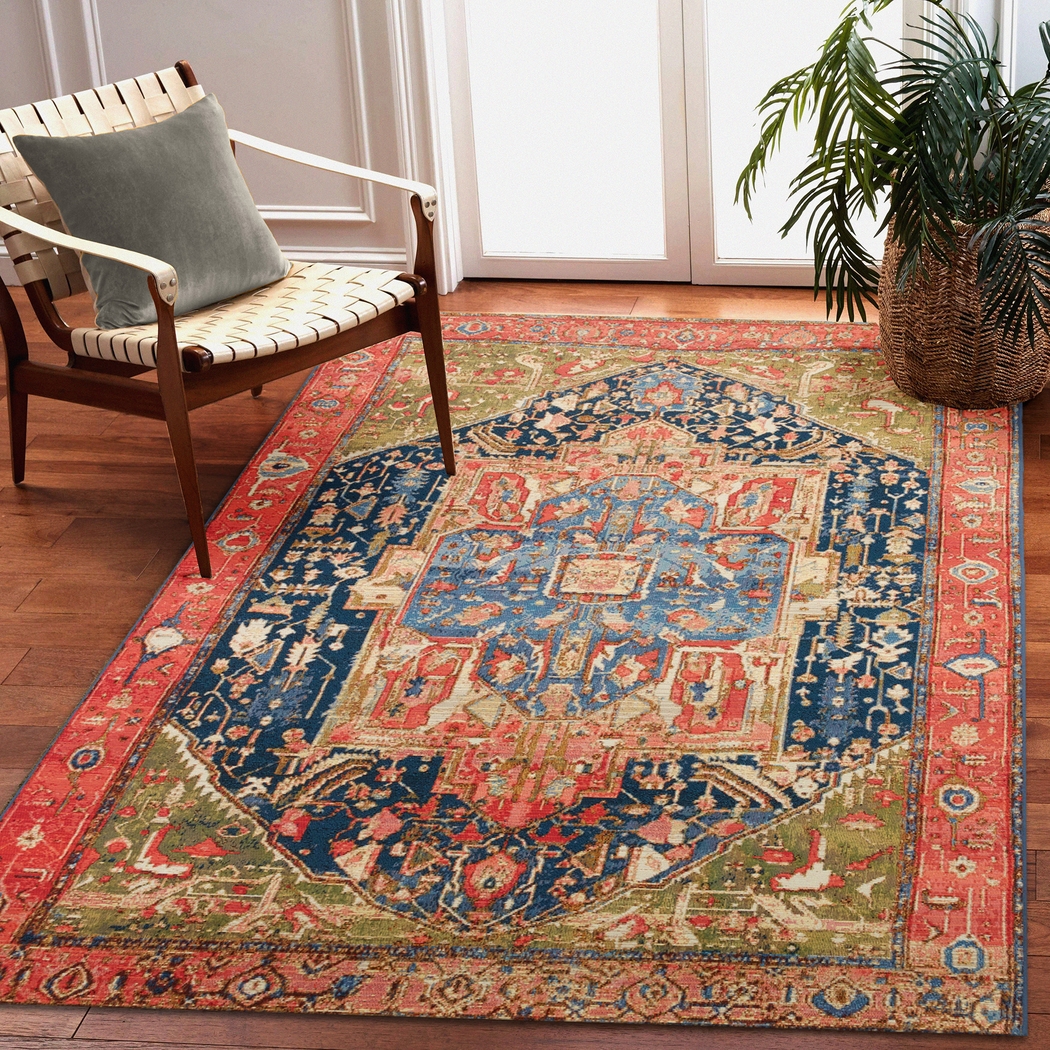 Chatmoss Red 4'10 x 7'6 Indoor/Outdoor Rug - Thumbnail - Image 2