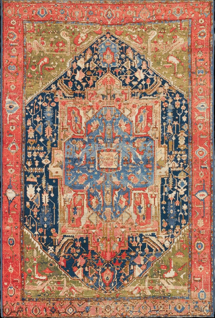 Chatmoss Red 4'10 x 7'6 Indoor/Outdoor Rug - Thumbnail - Image 1