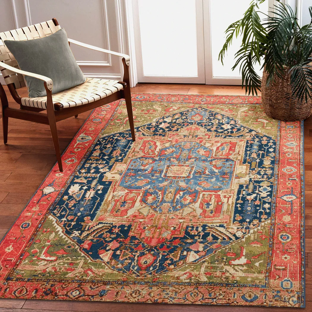 Chatmoss Red 7'10 x 9'10 Indoor/Outdoor Rug - Thumbnail - Image 2