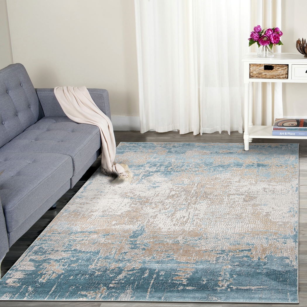 Chatoise Blue 8'6 x 11'6 Rug - Thumbnail - Image 2