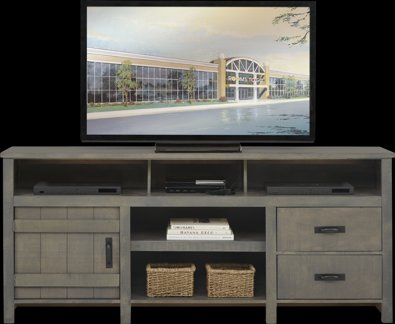 Chattanooga II Gray 76 in. Console - Thumbnail - Image 1