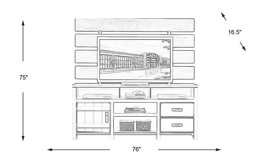 Dimension Image. Please refer to the Dimension Tab on this page for dimension details.