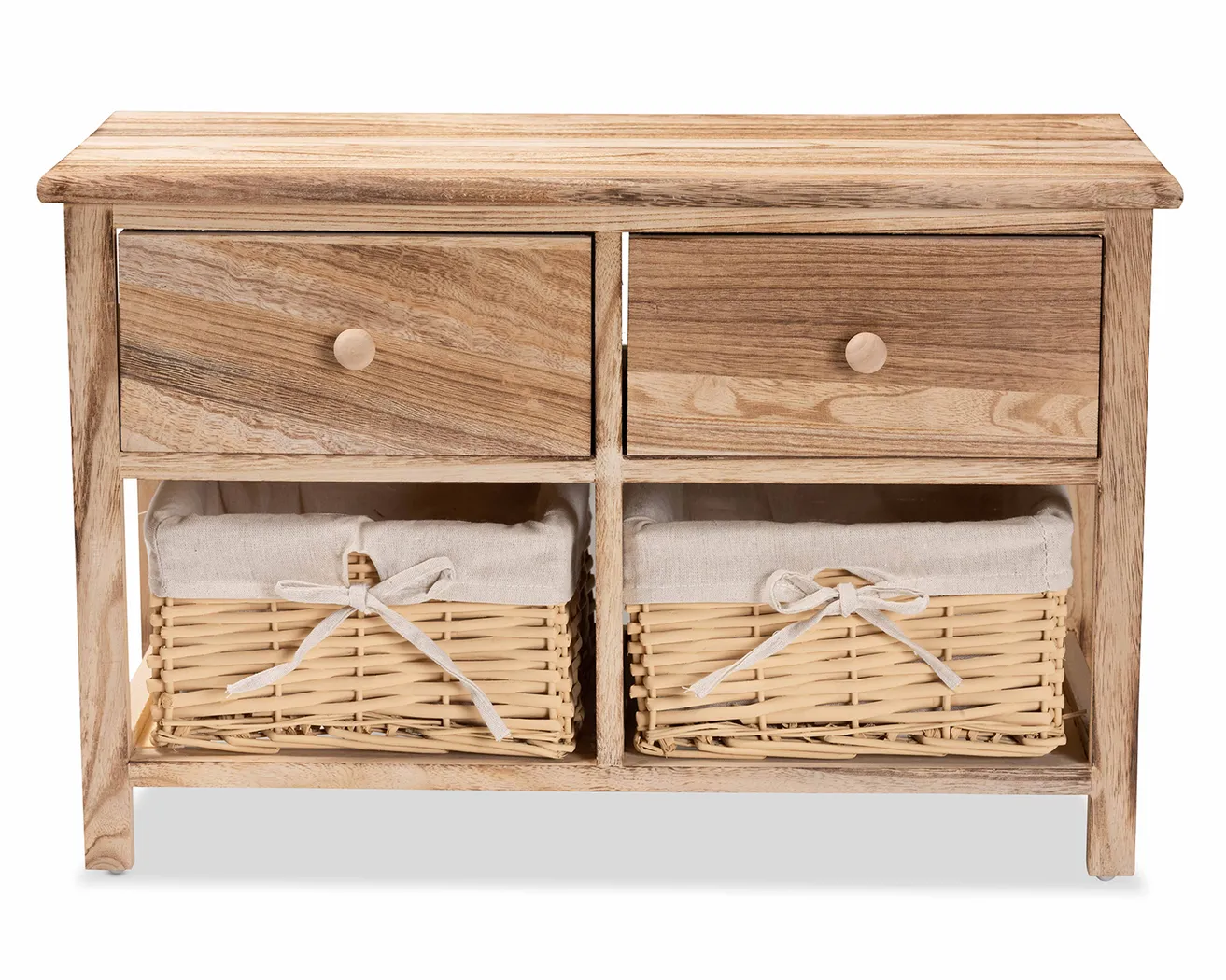 Chattaroy Brown 2 Drawer Storage Unit - Thumbnail - Image 3