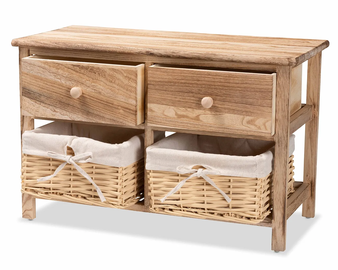 Chattaroy Brown 2 Drawer Storage Unit - Thumbnail - Image 4