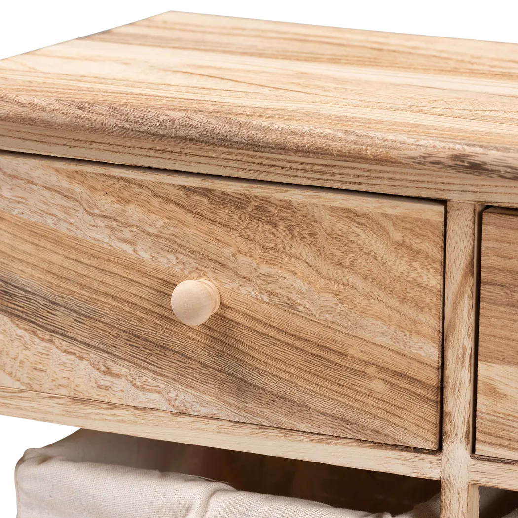 Chattaroy Brown 2 Drawer Storage Unit - Thumbnail - Image 8