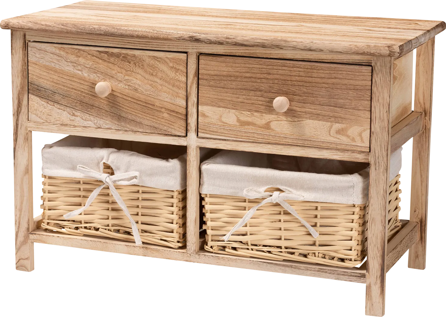 Chattaroy Brown 2 Drawer Storage Unit - Thumbnail - Image 1