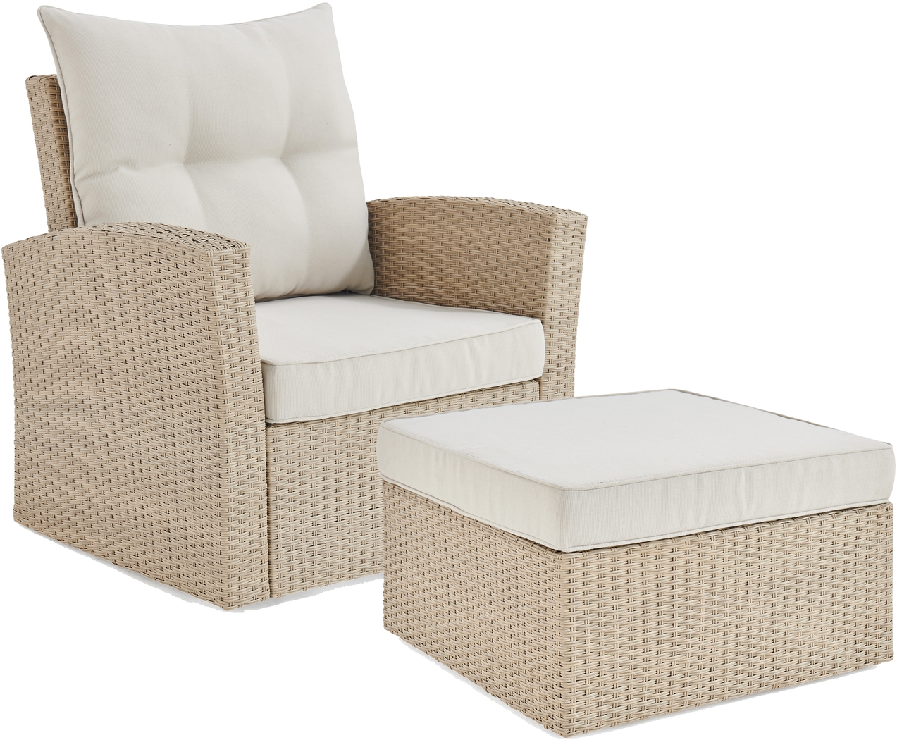 Chattooga Cream 4 Pc Outdoor Seating Set - Thumbnail - Image 2