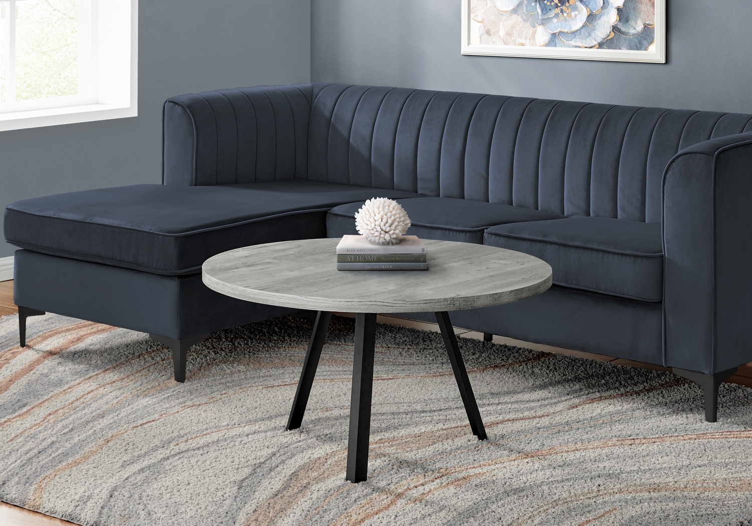 Chaucerwood Gray Cocktail Table - Thumbnail - Image 3