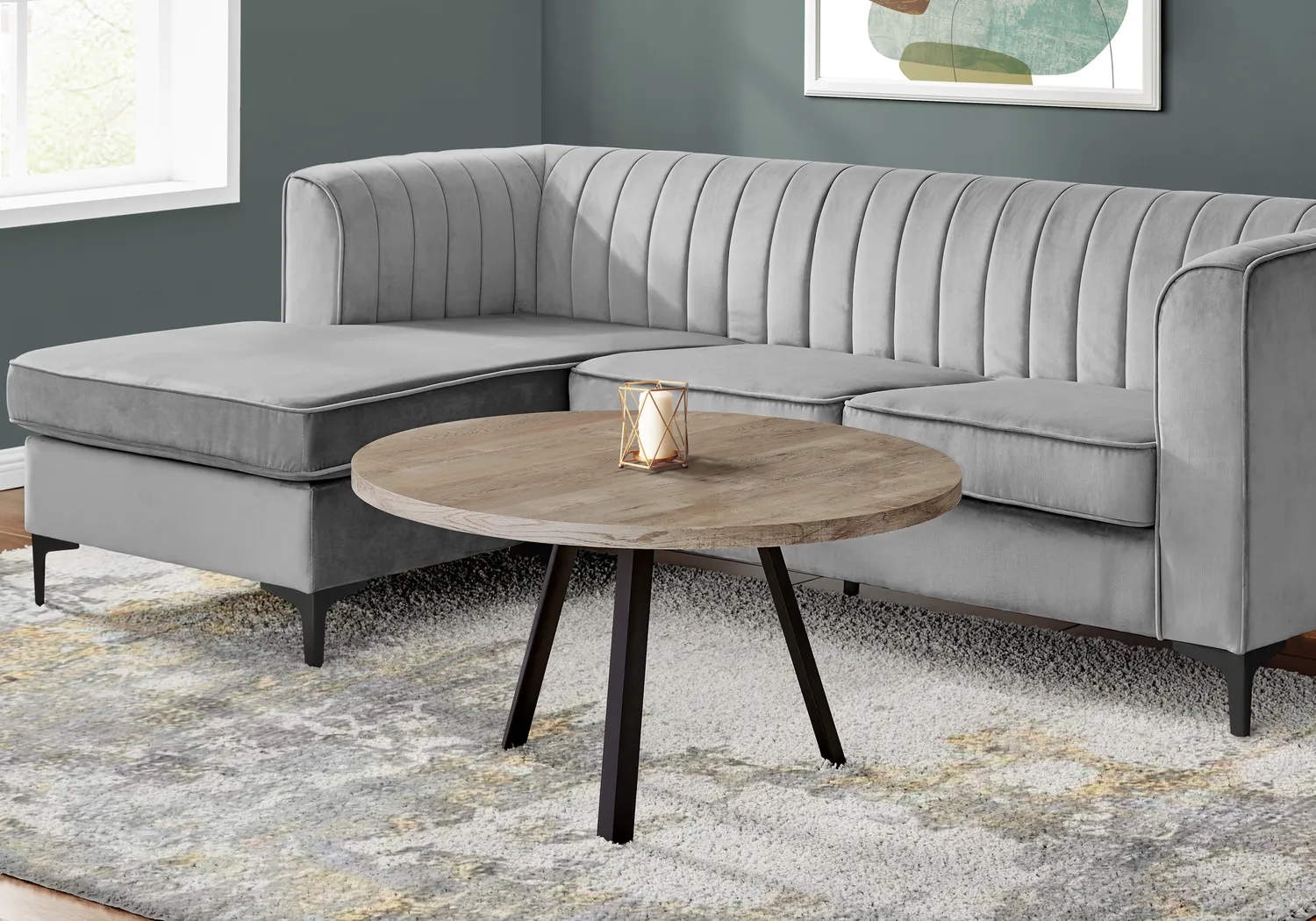 Chaucerwood Taupe Cocktail Table - Thumbnail - Image 3