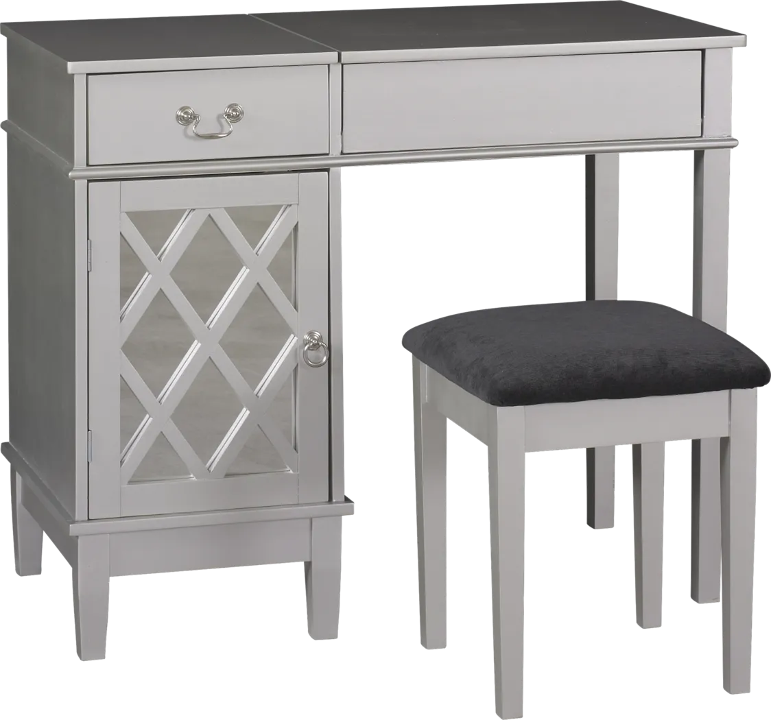 Chauncy Silver Vanity Set - Thumbnail - Image 1