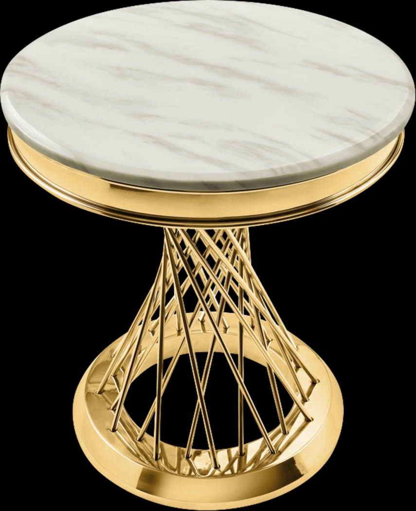 Chauos Gold End Table - Thumbnail - Image 2