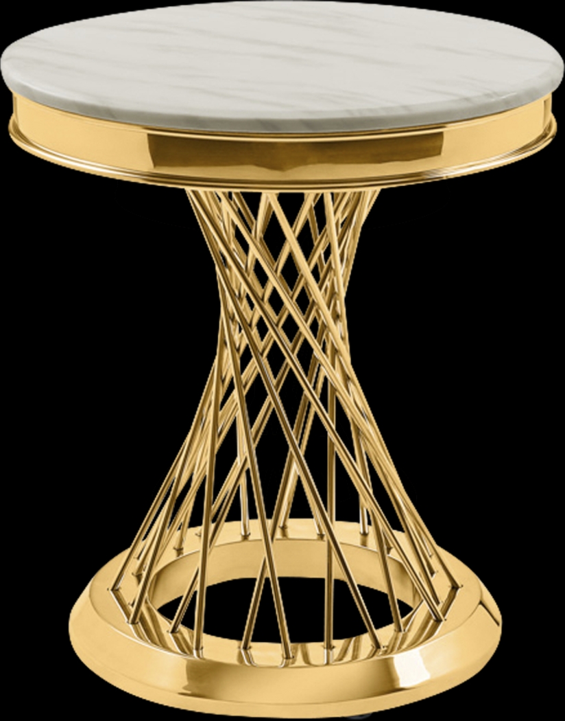 Chauos Gold End Table - Thumbnail - Image 1