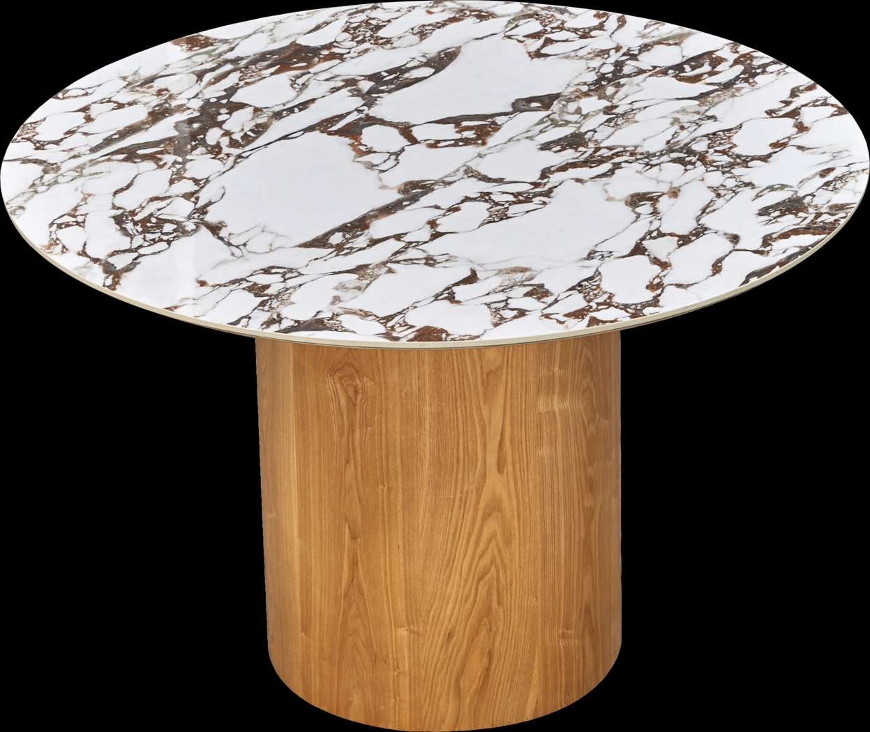 Chaytor Brown Round Dining Table - Thumbnail - Image 2