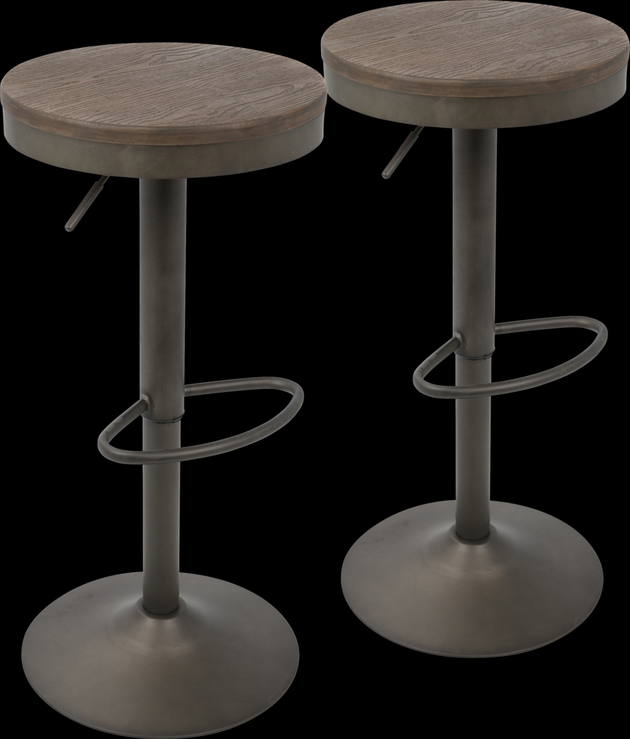 Chaz Brown Barstool (Set of 2) - Thumbnail - Image 1