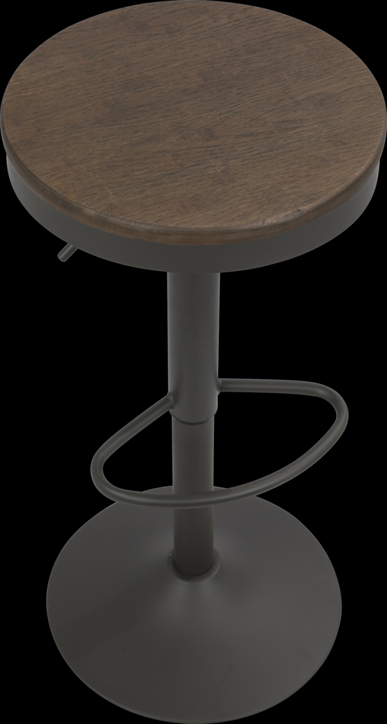 Chaz Gray Brown 3 Pc Bar Height Dining Set - Thumbnail - Image 4