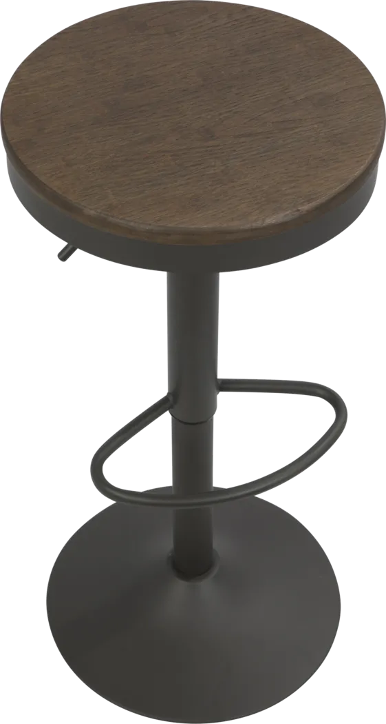 Chaz Gray-Brown Barstool (Set of 2) - Thumbnail - Image 2