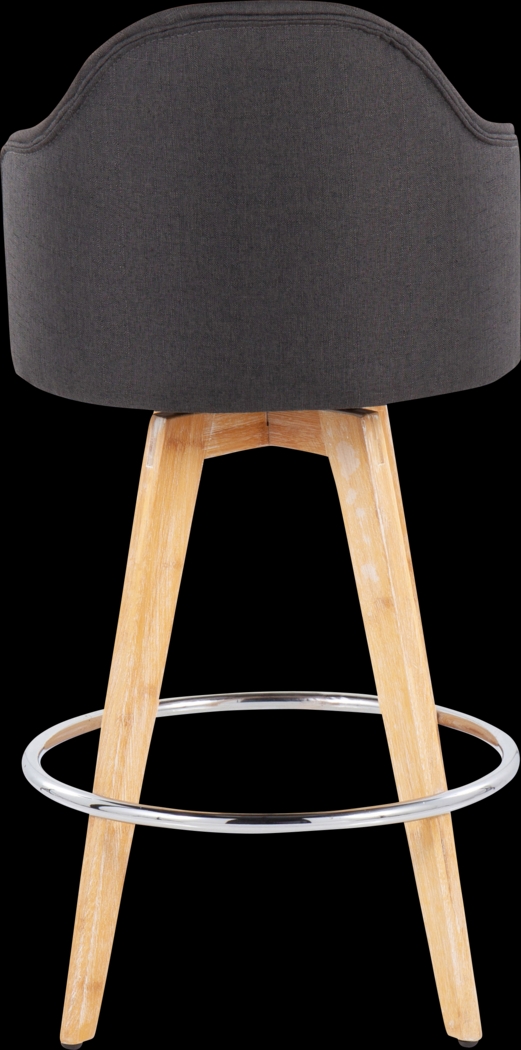 Chazmin Charcoal Counter Height Stool, Set of 2 - Thumbnail - Image 5