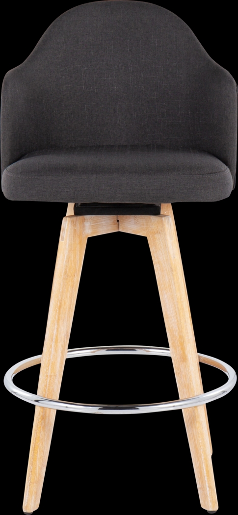 Chazmin Charcoal Counter Height Stool, Set of 2 - Thumbnail - Image 6